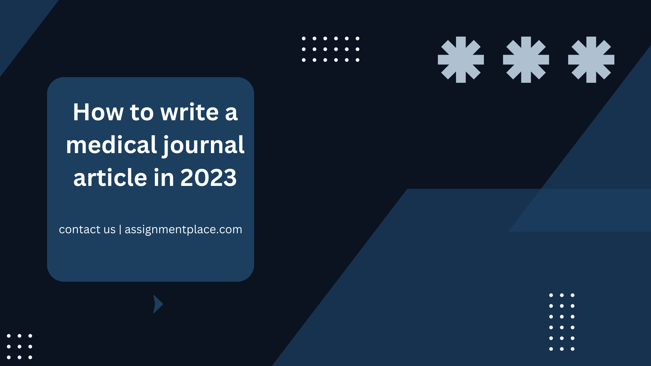 You are currently viewing How to write a medical journal article in 2023
